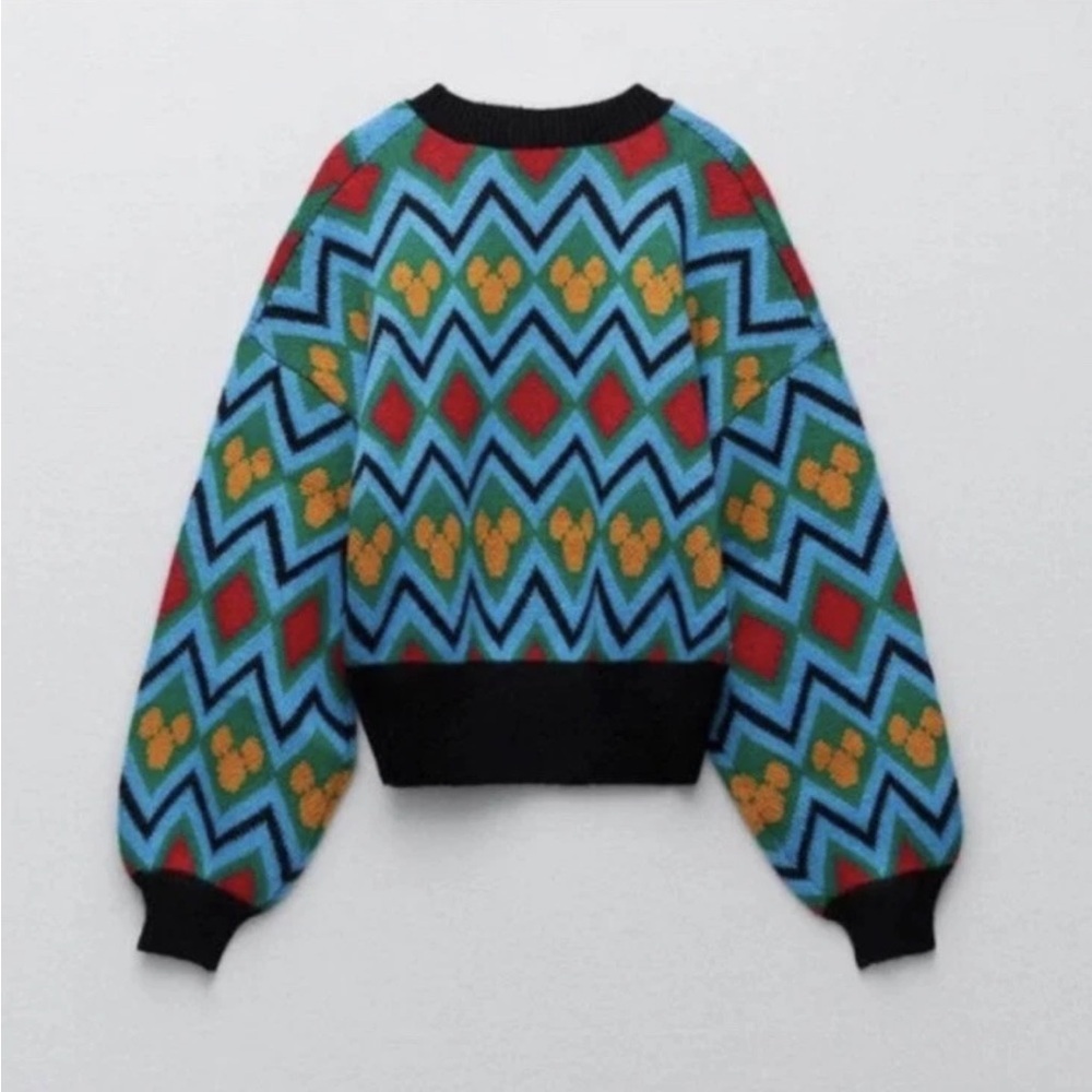 Zara Disney fair isle sweater medium - Picture 5 of 13